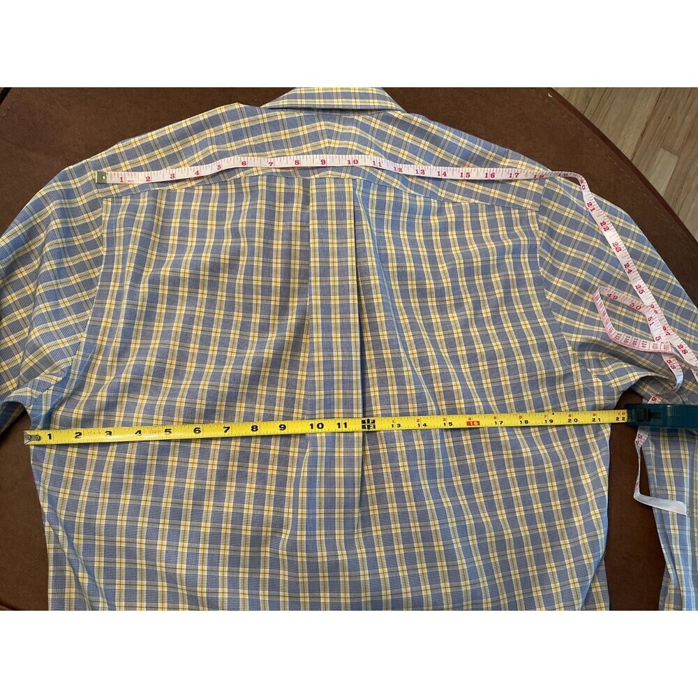Neiman Marcus Shirt Mens 15 x 32/33 Trim Fit Long Sleeve Button Up 80's 2Ply - Picture 5 of 6